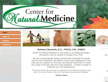 Tablet Screenshot of centerfornaturalmedicine.co